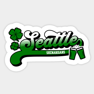 Seattle Shenanigans Seattle Irish St Patrick's Day Sticker